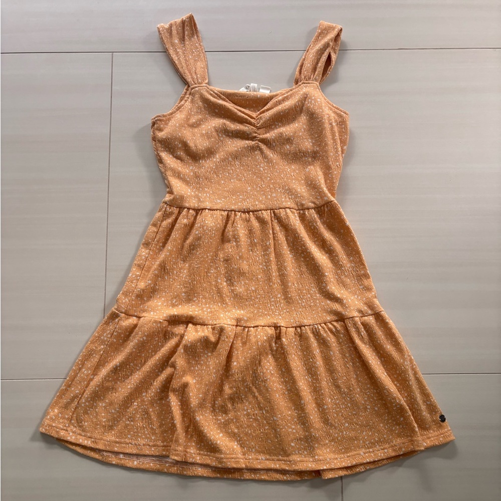 ROXY Yellow Patterned Flowy Dress